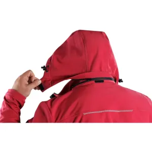 Męska kurtka softshell odporna na wiatr i wodę CXS Stretch Canis kolor czerwony - 2